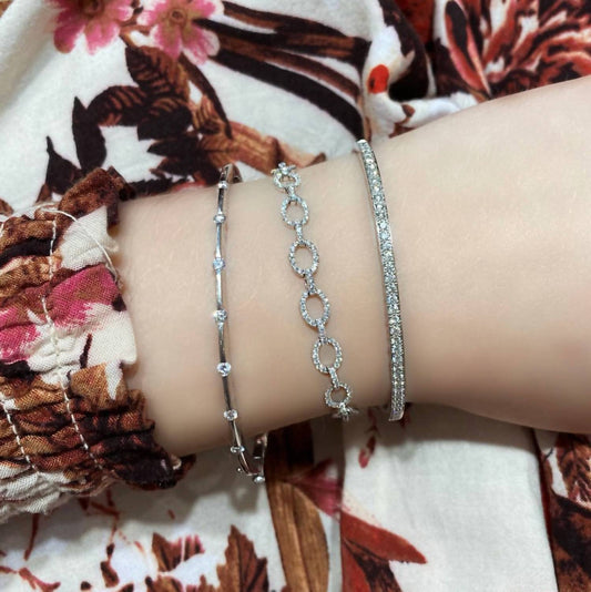 Normani - Women's Diamond Bangle Bracelet