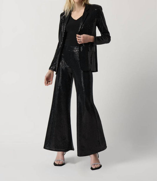 Joseph Ribkoff - Sequin Wide Leg Pants
