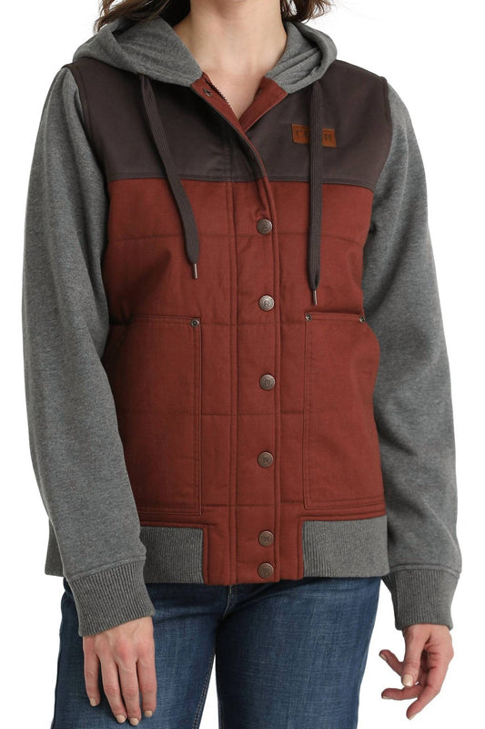 Cinch - Canvas Burgundy Hoodie Jacket