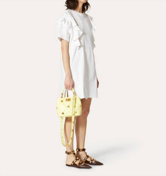 Valentino - Plain Knit Fabric And Lace T-shirt Dress