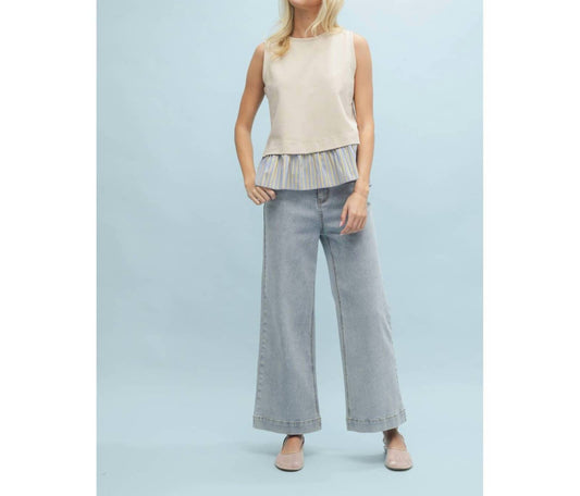 Wishlist - Twofer Striped Hem Tank