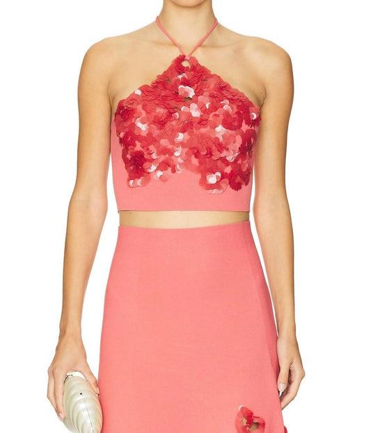 Alexis - Relle Halter Sequin Top