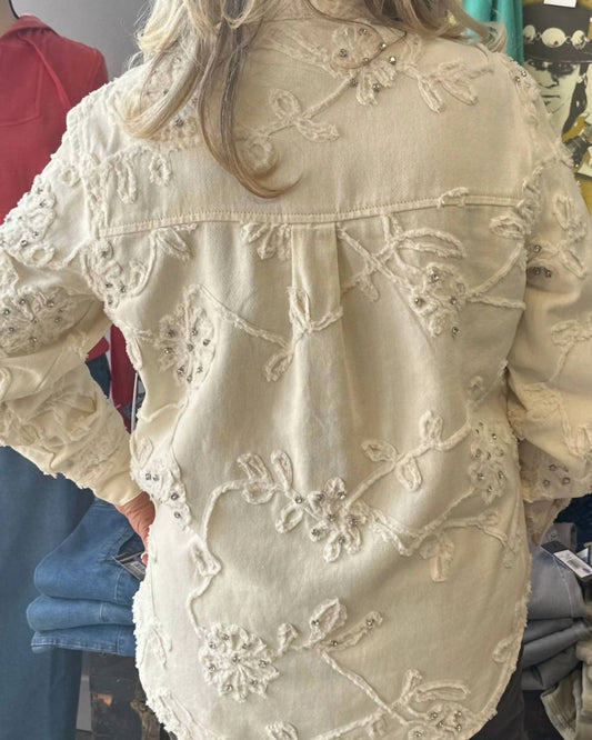 Tribal - Rhinestone Embellished Shacket