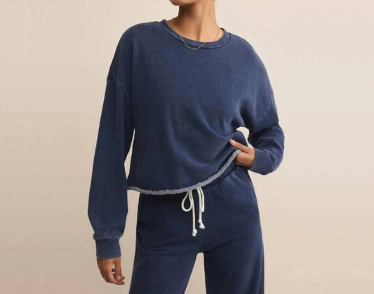 Z Supply - Circuit Knit Denim Sweatshirt