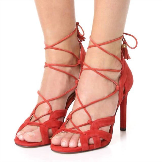 Michael Kors - Women Mirabel Suede Leather Sandals Tassels