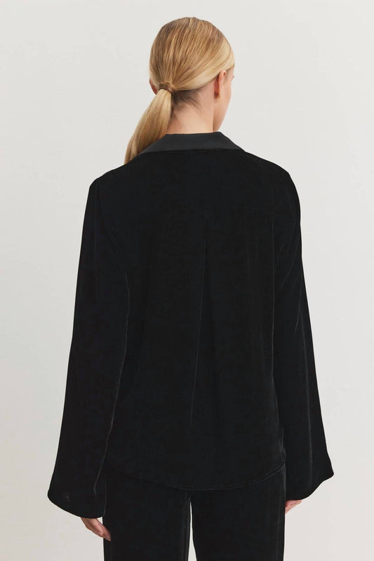 Velvet By Graham & Spencer - Brenna Silk Velvet Shirt