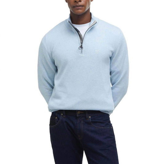 Barbour - Cotton Half Zip Knitted Sweater