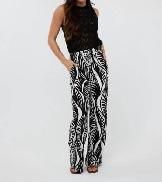 Esqualo - Summer Vibes Wide Leg Trouser