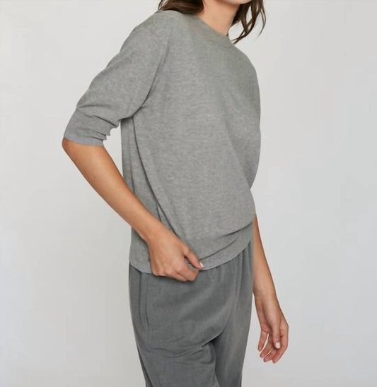Autumn Cashmere - Elbow Sleeve Relaxed Crew Pullover