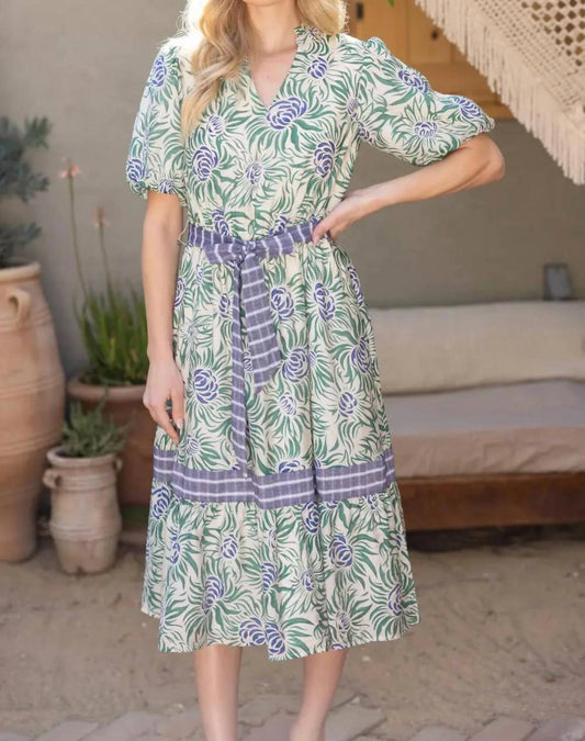 Voy - Floral Print Midi Dress