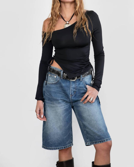 Tic Toc - Elevated Asymmetrical Ruched Top