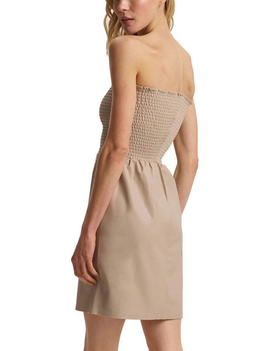 Commando - Faux Leather Smocked Dress