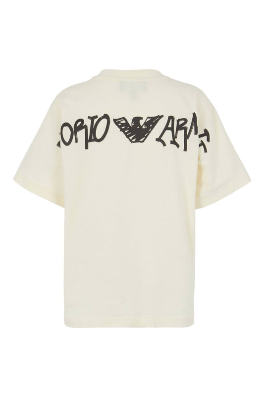 Armani - Boys Short Sleeve Graffiti Back Tshirt