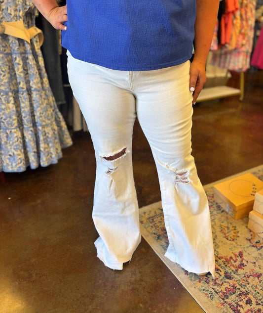 Risen - Ruby Release Hem Flare Jean - Plus