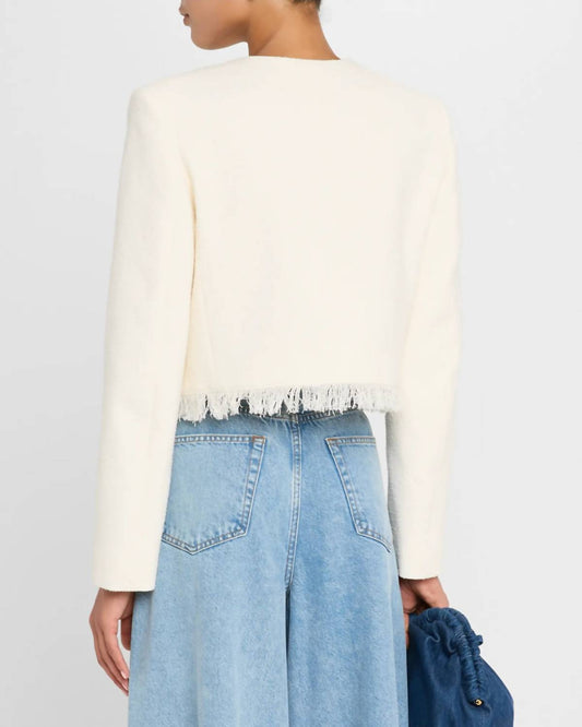 Frame - Tweed Fringe Jacket