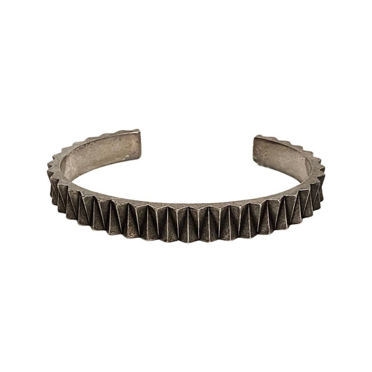 Saint Laurent - Women's Gear Large Gunmetal Bracelet