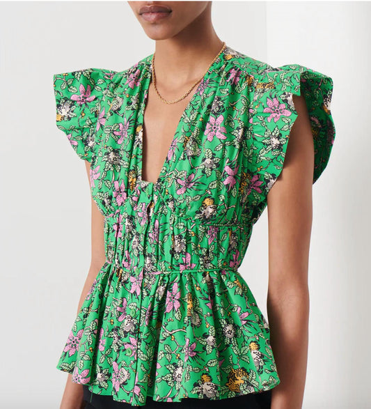 Roselyn Ruffle Sleeve Top