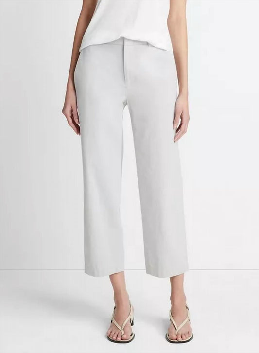 Vince - Low Rise Washed Cotton Crop Pants