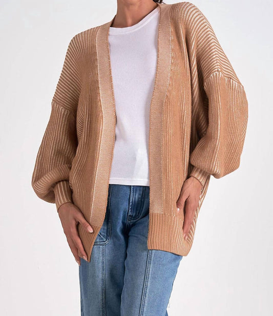 Elan - Rib Relaxed Cardigan