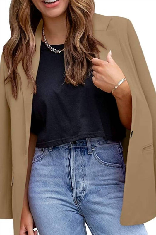 Unishe - Chic Essentials Open Lapel Blazer