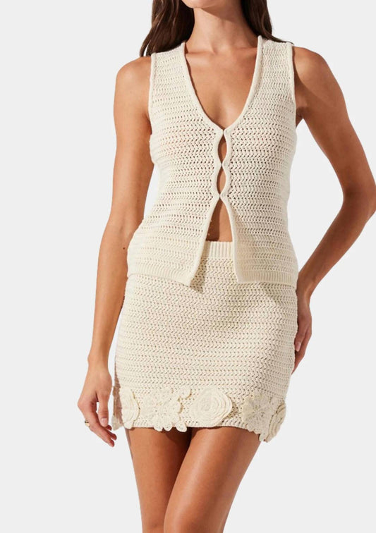 Astr - Cottagecore Crochet Sweater Tank