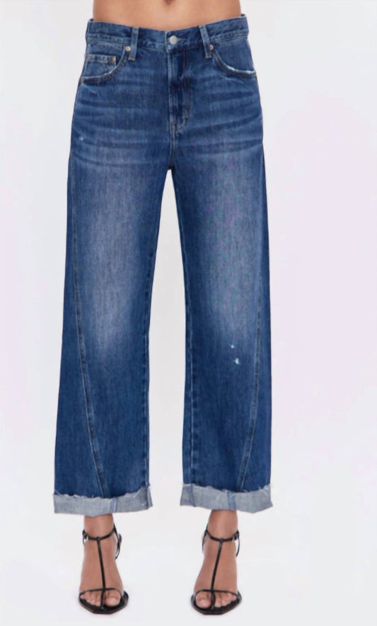 Pistola - Kacey Mid Rise Cuffed Boyfriend Jeans