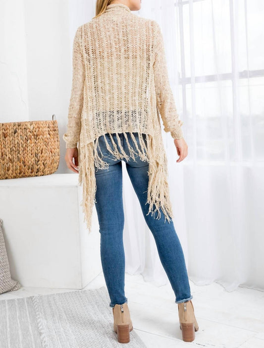 Miracle - Crocheted Long Sleeve Cardigan