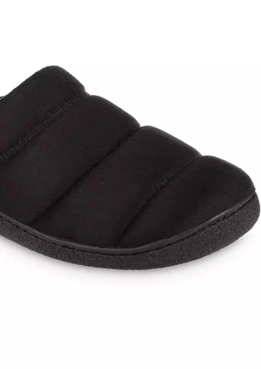 Isotoner - Men's Microsuede Puffer Eco Comfort Clog Slipper