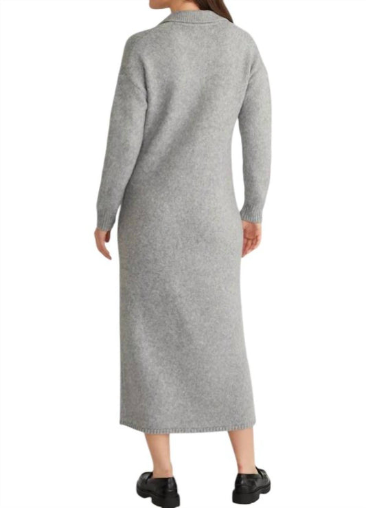 525 America - Raya Solid Maxi Polo Dress