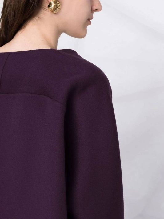 Valentino - V-neck Cropped Sleeve Knitted Top