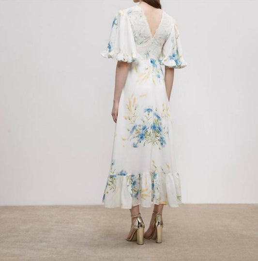 Bytimo - Linen Ruffle Maxi Dress