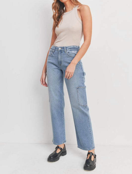 Just Black Denim - Cargo Straight Leg Jeans