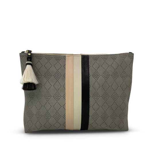 Kempton & Co. - Perforated Tri Color Medium Pouch