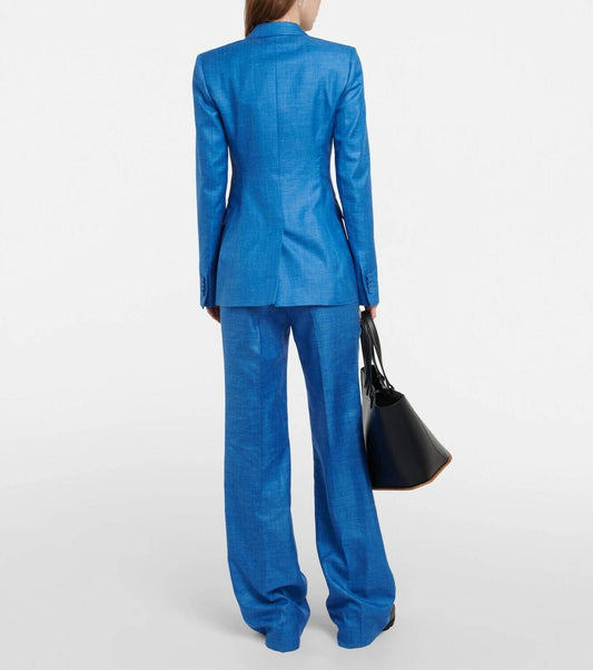 Gabriela Hearst - Stephanie Blazer Twill Slub Suiting