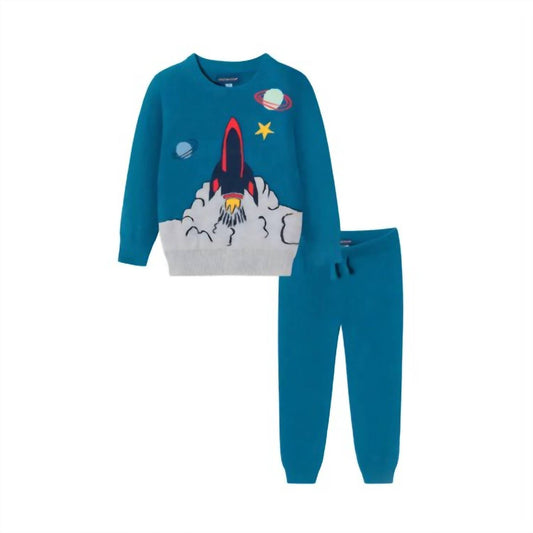 Andy & Evan - Kids Space Ship Sweater Set