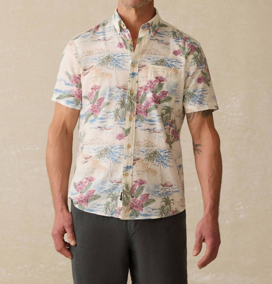 Faherty - Short Sleeve Button Up Breeze Shirt