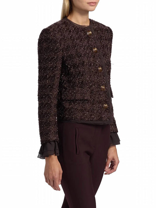 Veronica Beard - Audrina Metallic Tweed Jacket