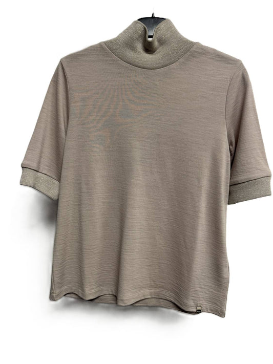 Herno - WOMEN'S LUREX MOCKKNECK SHORT SLEEVE SWEATER