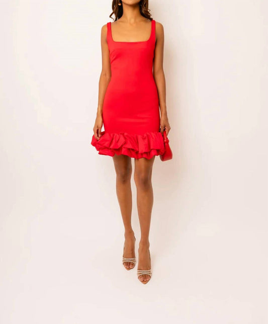 Amylynn - Corsage Hem Mini Dress