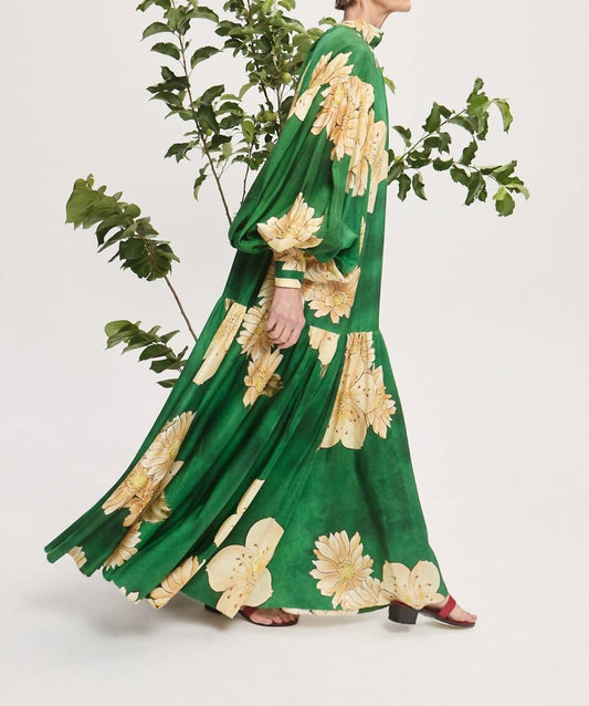 Alemais - Sage Silk Gown