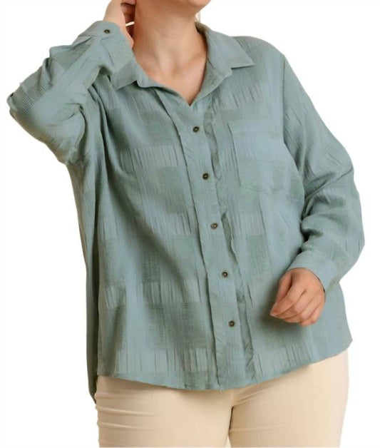 Umgee - Chenille Button Down Top