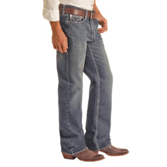Rock & Roll Denim - Double Barrel Relaxed Straight Leg Jean