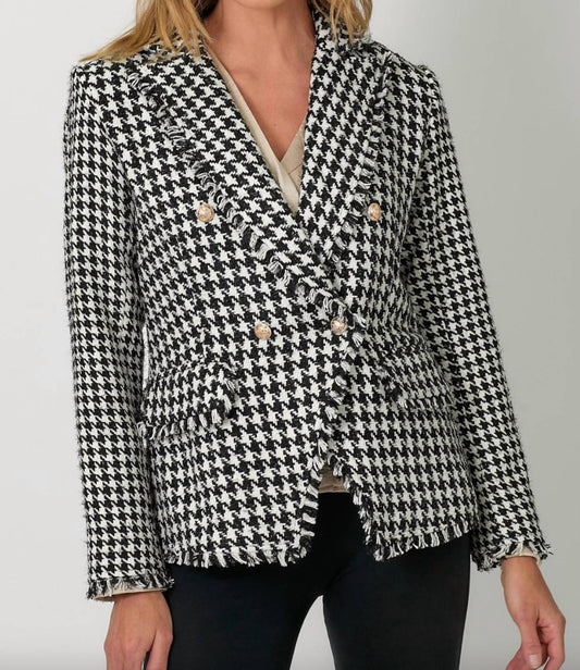 Mystree - Houndstooth Tweed Jacket