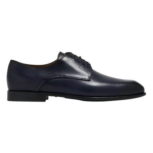 Salvatore Ferragamo - Mens Fosco Leather Lace Up Derby Shoes