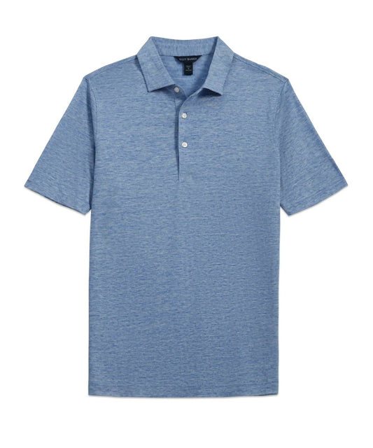 Scott Barber - Men's Linen Melange Polo Shirt