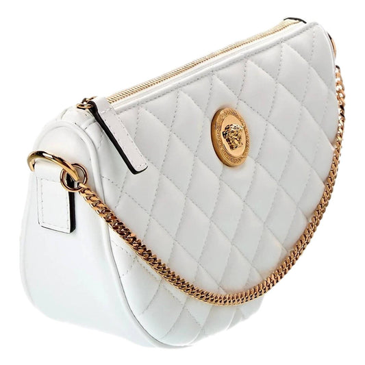 Versace - Women's La Medusa Half Moon Quilted Nappa Leather Crossbody Bag