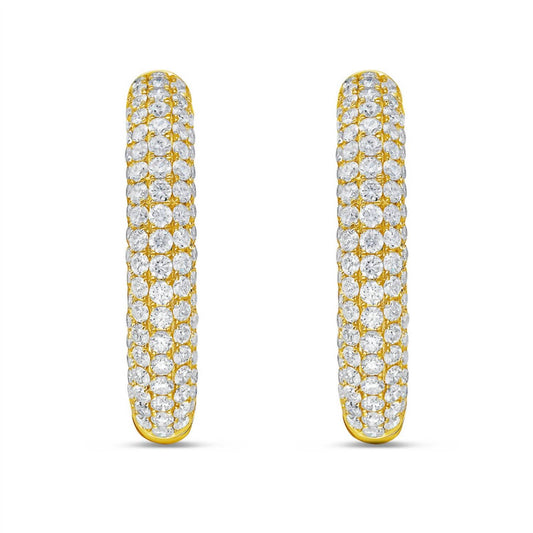 Diana M Jewels - Lab-grown Diamond Hoop Earrings - 5.00 Cts