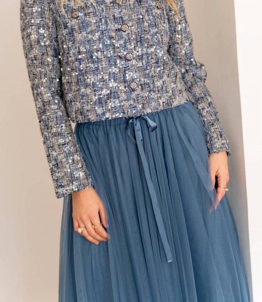 Choklate Paris - Louise Short Jacket In Tweed And Sequins