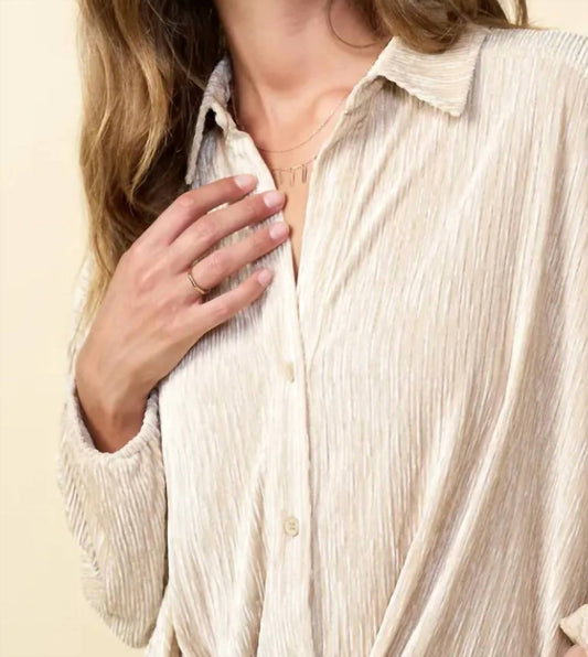 Skies Are Blue - A Velvet Beauty Blouse