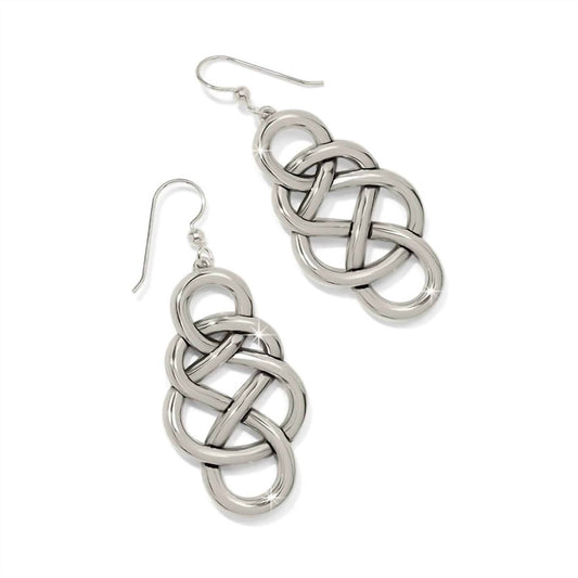Brighton - Women's Interlok Braid Drop French Wire Earrings